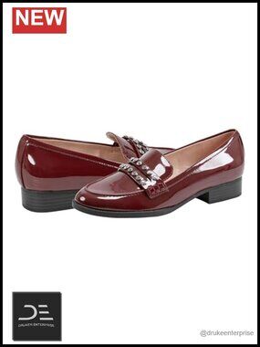 Rhinestone Embellished Loafer Flats - Slip-On with Cushioned Footbed